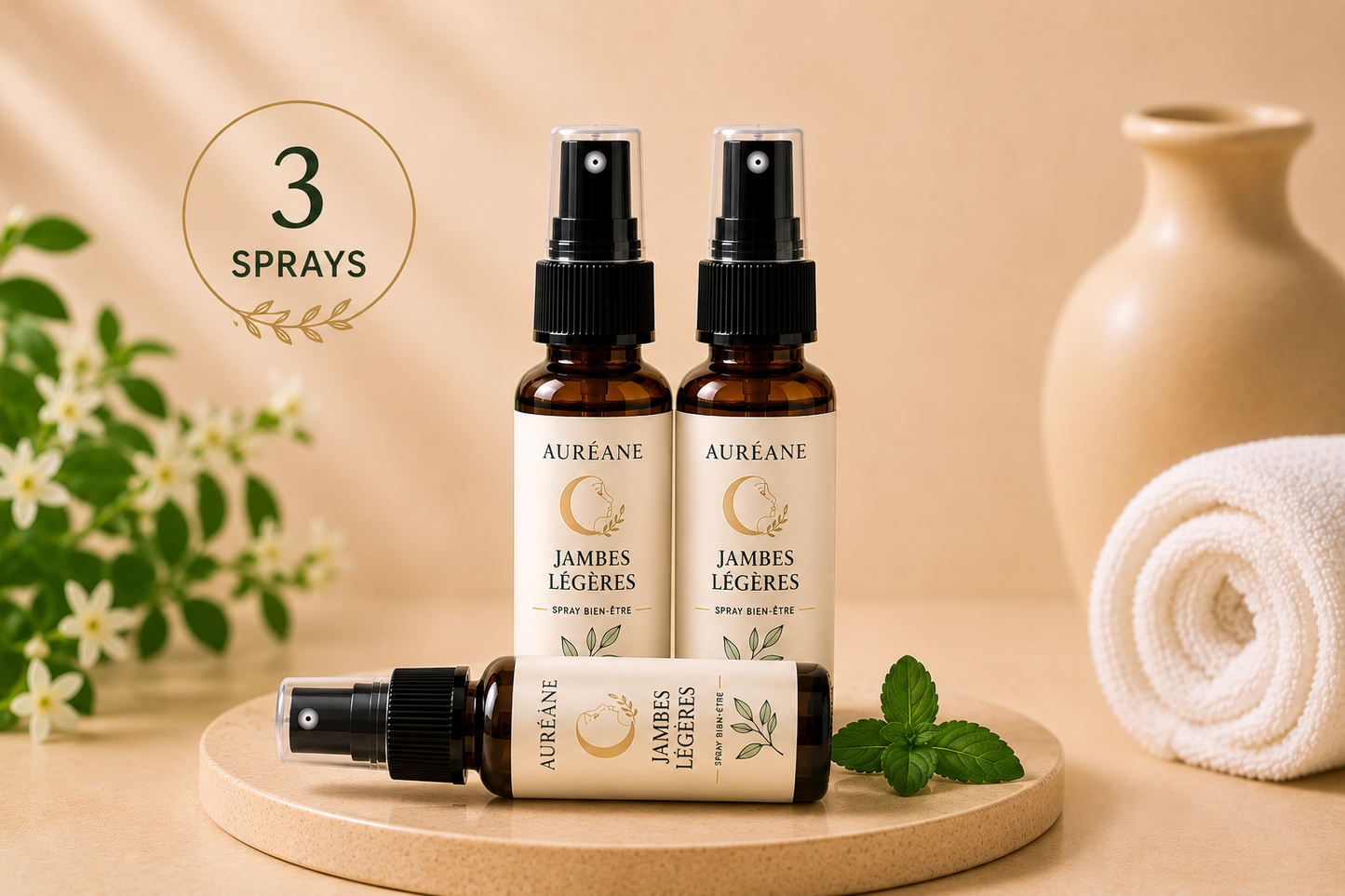 Auréane™ | Spray Jambes Légères & Fraîcheur Quotidienne Auréane™